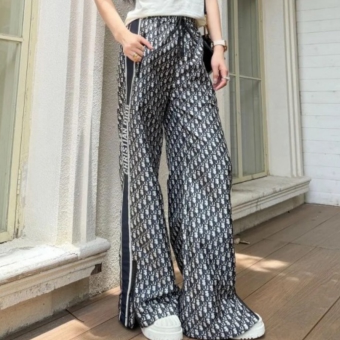 9a+ quality dior all-over print webbing trousers